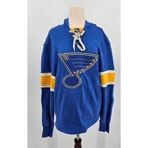 CCM Pro NHL Men's Small St Louis Blues Hockey Sweatshirt Hoodie Pullover